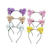 FRCOLOR 6 Pièces Bandeau Cosplay Bandeau Oreilles De Chat x Décoratifs De Noël De Fête Cerceau De Cheveux