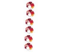 FRCOLOR 6 Pièces Bandeau fleur Rose coiffe de fleur de rose couronnes de fleurs pour femmes hair charms hair toppers décoration mariage bandeau cheveux Cerceaux de cheveux exquis en tissu