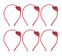 FRCOLOR 6 Pièces bandeau saint valentin bandeau coeur saint valentin bandeaux pour hommes hair charms hair toppers bandeau de fête de la saint valentin bandeau de la Saint-Valentin fer