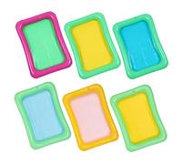 FRCOLOR 6 pièces Bar à Boissons Gonflable Conteneur de Service et Refroidisseur de Fruits pour Fêtes et Mélange de Couleurs