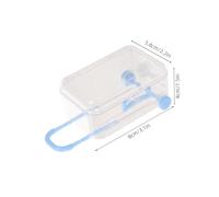 FRCOLOR 6 Pièces Boîte de Rangement pour Bijoux et Faux Cils en Plastique, Forme Valise Compacte et Portable, pour Fêtes D'anniversaire et Voyages