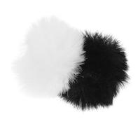 FRCOLOR 6 Pièces Bonnette Microphone Furry Pare Brise Vent Réutilisable pour Enregistrement Extérieur et Streaming