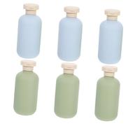 FRCOLOR 6 Pièces bouteille de shampoing contenants de toilette rechargeables contenants de toilette de voyage dispensateur de shampooing bouteilles de shampoing réutilisables pp