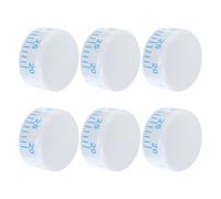 FRCOLOR 6 Pièces Bouton de Commande du Réfrigérateur Bouton Rotatif du Réfrigérateur N°3 en Abs Blanc, Réglage Précis Température, pour Congélateur Coffre et Congélateur, Conservation
