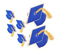 FRCOLOR 6 pièces Broche Chapeau de Graduation Souvenir pour Diplômés Lycée Accessoire des Cérémonies Commémoratif Excellence Académique