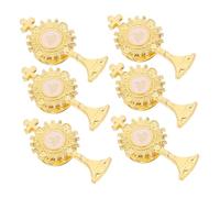 FRCOLOR 6 Pièces Broches Première Communion Croix Religieuses Légères et Délicates pour Fêtes Catholiques Accessoires Décoratifs