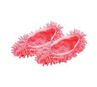 FRCOLOR 6 Pièces Chaussettes à Frange Microfibre pour Nettoyage Couvre Chaussures Multifonctionnels pour Ménage Vert Rose Accessoires de Nettoyage Domestique