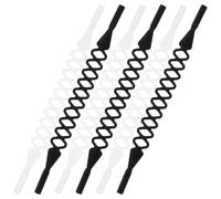 FRCOLOR 6 Pièces Cordons de Lunettes en Silicone Antidérapants | Accessoire Léger, Installation Simple, Noir ou Blanc, Maintient Vos Lunettes, Usage Natation et Plongée