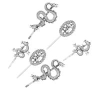 FRCOLOR 6 Pièces épingle à cheveux dragon hair charms hair toppers accessoires de déguisements groupe épingles épingle à cheveux femmes Pinces à cheveux élégantes Alliage de zinc Silver