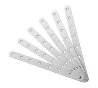 FRCOLOR 6 Pièces Équerre Droite en Acier Inoxydable, pour Réparation | Plaques de Jonction Métalliques, Finition Polie Argentée, Usage Atelier et Espaces Commerciaux, pour Cadres et Rayonnages