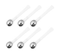 FRCOLOR 6 pièces Eye Massaging Rods For Skin Care Portable Metal Eye Stick For Puffiness Reduction And Serum Absorption