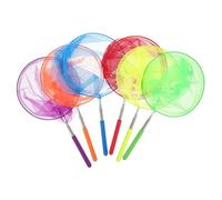 FRCOLOR 6 pièces Filets Télescopiques Extensibles Acier Inoxydable pour Garçon Fille Colorées pour Capture Insectes Lépidoptères et Poissons Exploration Extérieur Sécurisé