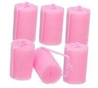 FRCOLOR 6 Pièces frange eponge bigoudis de coiffure bigoudis éponge rouleaux de coiffure bigoudis pour dormir bigoudis de sommeil doux rouleaux éponge pour les cheveux rose