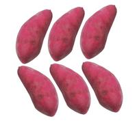 FRCOLOR 6 pièces Lifelike Foam Sweet Potato Models Artificial Vegetable Decoration for Home Photo Props and Store Display