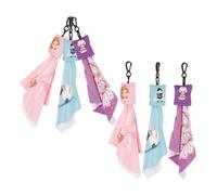 FRCOLOR 6 Pièces Lingettes Microfibre Nettoyantes Avec Porte-clés Chiffons Doux Pour Lunettes Lunettes de Soleil et Écrans Compact Réutilisable et Anti-rayures