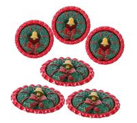 FRCOLOR 6 Pièces Miniature Dessert Model Set for Doll House Artificial Strawberry Cake Decor Mini Food Accessory for Home and DIY Craft