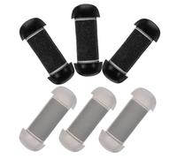 FRCOLOR 6 Pièces Pédicure électrique étanche Remplacement tête de rouleau électrique Rougeur Rougeur pour l'outil de pédicure Rouleaux de remplacement de fichiers gravier