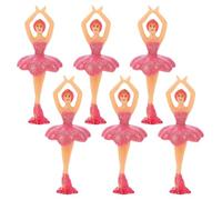 FRCOLOR 6 Pièces Poupées de Ballerine avec Boîte à Musique Décorations pour Fête Anniversaire et Centre de Table
