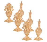 FRCOLOR 6 Pièces Scale Rustic European Style for Dollhouse Decor and Small Space Furniture Accessories