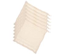 FRCOLOR 6 pièces Serviettes Exfoliantes de Jute Naturelle Lingettes pour Bain et Gommage Corporel Linge de Toilette Résistant et Réutilisable Accessoire de Bain pour Peau Douce et