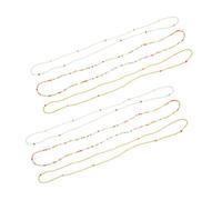 FRCOLOR 6 Pièces Set de chaîne de bikini chaîne de taille du ventre chaînes de taille de plage ceinture de chaîne de taille pour les femmes chaîne de corps à la taille Des billes de verre