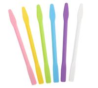 FRCOLOR 6 Pièces Silicone Stir Sticks Flexible Mixing Rods For Facial Masks DIY Makeup And Resin Paint Craft Use Couleur Aléatoire