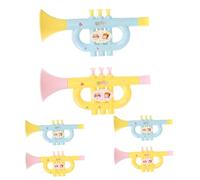 FRCOLOR 6 pièces Trompette Musicale Simulation Abs Instrument Portable sans Odeur pour Garçons et Filles Éducatif pour Développement Garçon Fille