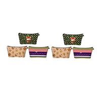 FRCOLOR 6 Pièces Trousse de Maquillage de Noël de Rangement Rangement Organisateur cosmétique Trousse de Toilette de Voyage cosmétique de Voyage Pochette cosmétique Oxford