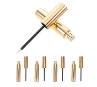 FRCOLOR 6 Pièces Tube Vide pour Mascara en Plastique Or de 10 Ml avec Design Anti-fuite, Polyvalent pour Maquillage DIY et Utilisation les Paquet à Main