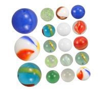 FRCOLOR 60 pièces Billes Multicolores pour Jeux et Décoration Aquarium Boules de Colorées Brillantes pour Garçon Fille et Loisirs