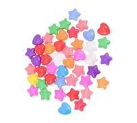 FRCOLOR 60 pièces Boules et Cœurs Plastique Colorées pour Piscine à Balles Balles Résistantes pour pour Tentes et Aires de Jeux