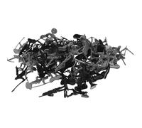 FRCOLOR 60 pièces Figurines Soldats Militaires Médiévaux et Romains Noir avec pour Jeux Éducatifs et Collection Historique