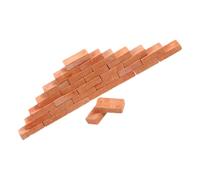 FRCOLOR 60 Pièces Mini Brick Models Scale Realistic Clay Bricks for DIY Table Dollhouse Model Building and Landscaping Creative Projects