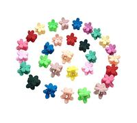 FRCOLOR 60pièces Pinses à Cheveux Fleuries Mini Pinces à Cheveux Colorées Couleurs Assorties Style Floral Frais