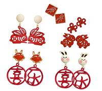 FRCOLOR 6paires Boucles Oreilles Diy Décoratives Pendentifs Et Originaux Style Aléatoire