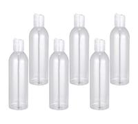 FRCOLOR 6Pcs 250Ml Bouteilles de Bouchon de Presse Bouteilles de Voyage de Couvercle de Presse Récipients de Bouteille de Compression en Plastique avec Bouchon de Presse pour Lotion Crème