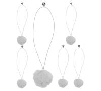 FRCOLOR 6pcs Accessoires Boule à Griffer pour Chat en Peluche Douce avec Clochettes pour Griffoir Arbre à Chat Remplacement Jouet Interactif Sécurisé