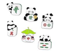 FRCOLOR 6pièces Broche Panda Style Chinois Broches Décoratives Pour Femmes Et Ados Trucs Broches De Style Chinois Kawaii Et Épingles Pour Décorer Sacs Ou Vêtements