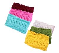 FRCOLOR 6pièces Lot De Bandeaux Chauds Pour Hiver Confortables Et Élastiques Pour Femme Et Fille