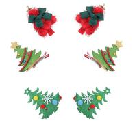 FRCOLOR 6pièces Lot de Épingles à Cheveux de Noël Pinces à Cheveux Sapin de Noël pour Fêtes Style Aléatoire