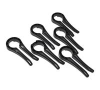 FRCOLOR 6pièces Lot De Verrous Pour Boutons De Cuisinière à Gaz Clips De Verrouillage Plastique Pour Sécurité Des Garçon Fille Animaux Domestiques Noir