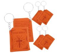 FRCOLOR 6pièces Porte-clés Pendentif Bible Miniature Porte-clés Religieux Souvenir Décoration Sac