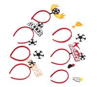 FRCOLOR 7 Pièces Bandeau Coupe Du Monde Bandeaux De Fan De Sport -tête Avec Clips x De Football Garçons Athlétiques Filles Hommes Plastique