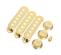 FRCOLOR 7 pièces Couverture de Protection pour Microphone Électrique de Guitare Humbucker Doré Accessoires Guitare Durable et