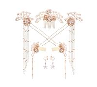 FRCOLOR 7Pcs Ensemble Perle Épingle À Cheveux Ensemble Sèche-Cheveux Strass Pinces À Cheveux Élastiques Queue Accessoires Bâtons De Cheveux Revitalisant Perle Épingle À Cheveux Produits