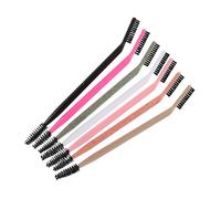 FRCOLOR 7pièces Pinceaux de Maquillage Double Embout Peigne à Sourcils et Séparateur de Cils Outils pour Maquillage des Yeux et Sourcils avec Brosse et Peigne pour Application Précise