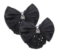 FRCOLOR 8 Pcs Tête Femmes Résille Arc Accessoires Chignon Net Bowknot Chignon Maille Filles Cheveux Accessoires Cheveux Barrettes Pour Filles Dame Bowknot Chignon Couvre Femmes Arc
