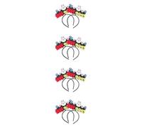 FRCOLOR 8 Pièces 2023 Année Du Lapin Bandeau Tête Décor Nouvel An Fête Bandeau Lapin Chapeaux 2023 Nouvel An Fête Bandeaux Cheveux Accessoires Nouvel An Fête Cheveux Cerceaux Tissu Coloré