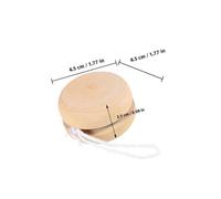 FRCOLOR 8 pièces Balles Yo-yo Bois à Peindre Jouets Graffiti pour Garçon Fille Petites Boules Portables pour Jeu et Décoration Cadeau Créatif