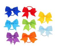 FRCOLOR 8 Pièces bande de cheveux arc rubans enfants Titulaire gland accessoires dentelle scrunchies hair band hair ties hair charms hair toppers attache-cheveux coiffe de couleur unie